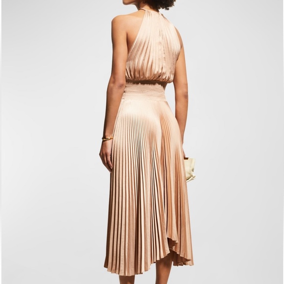 A.L.C Renzo II Sleeveless Pleated Midi Dress - Picture 3 of 8